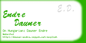 endre dauner business card